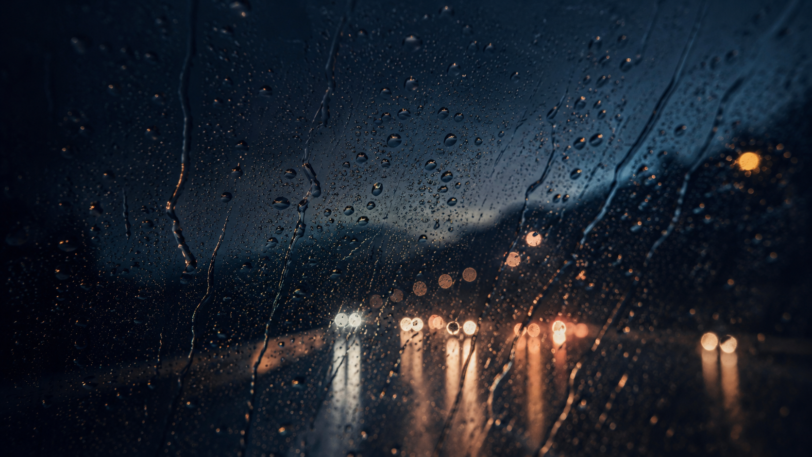 A single rain droplet